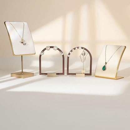 GemeShou 3pcs Wooden stud earring organizer holder, walnut earring hangers - Image 6