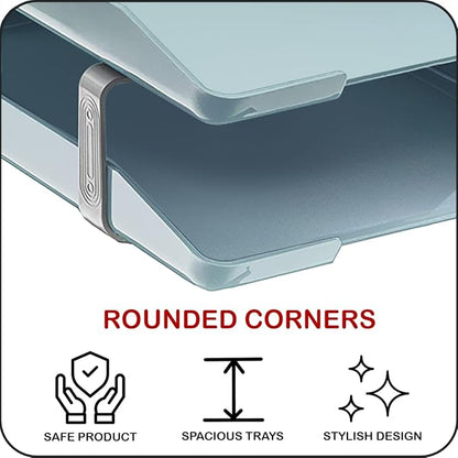 Acrimet Traditional 2 Tier Letter Tray, Front Load Design, A4 Letter Size - Image 7