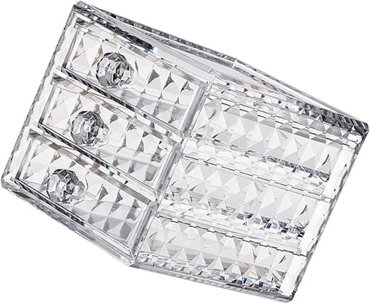 Clear Acrylic Makeup Organizer Drawer Cosmetic Storage Case by SEWACC