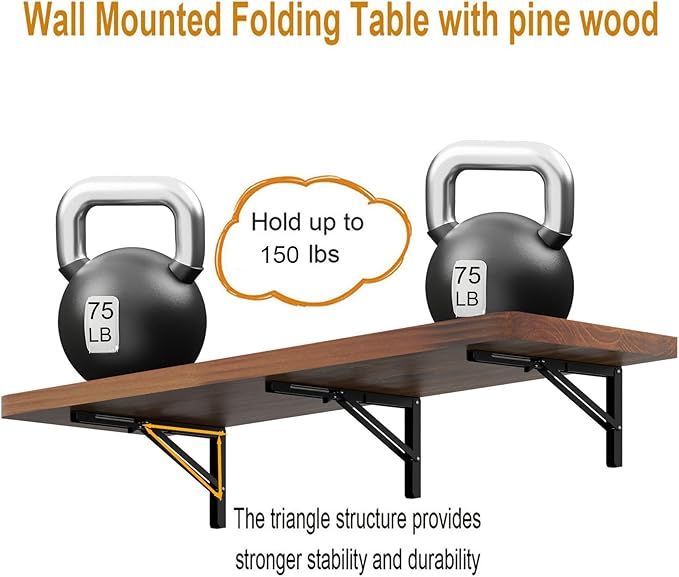 IAE Wall Mounted Folding Table - Image 6