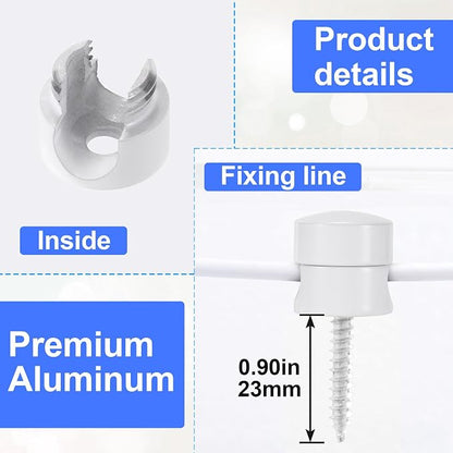 3 Sets Charger Holders for Cords, Adhesive Metal Cord Clips, Cable Management - Image 3