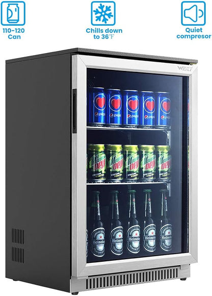 Weili 20 Inch Built in Beverage Fridge - Image 2