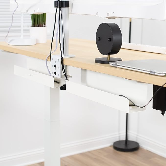VIVO 2 Pack Under Desk 17 inch Cable Management Tray, Cord Organizer, Home - Image 7