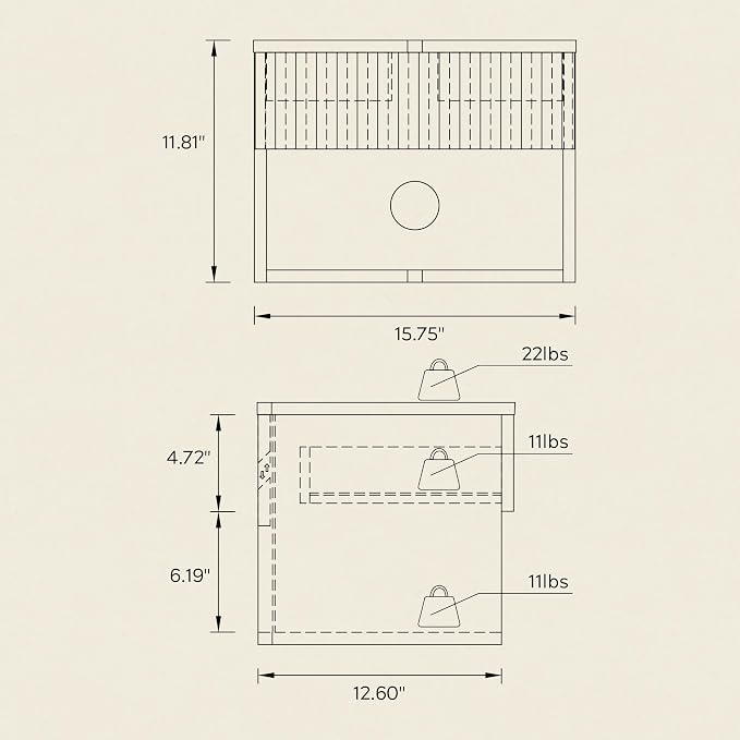 Floating Nightstands Set of 3 - Image 2