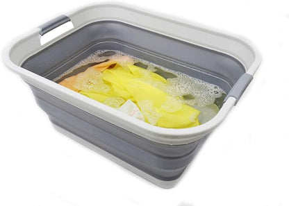 SAMMART 42L Collapsible Plastic Laundry Basket-Foldable Pop Up Storage - Image 5
