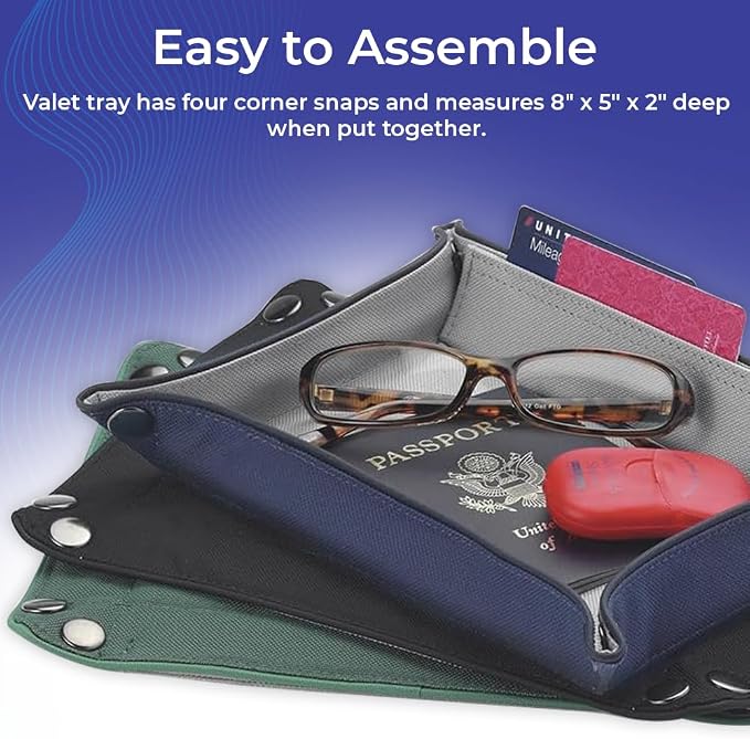 Valet Tray for Men and Women, EDC Catchall Organizer for Jewelry Phone Coins - Image 6