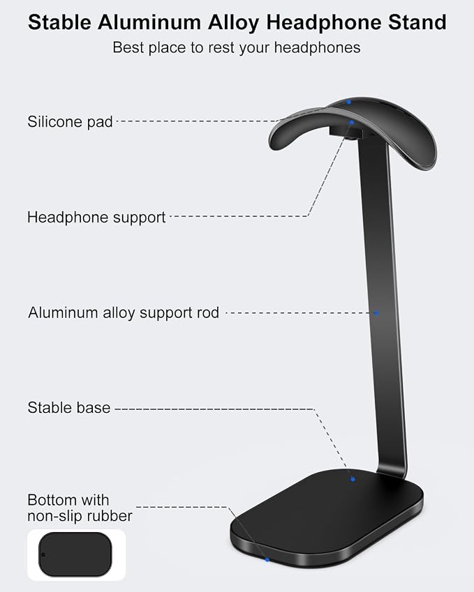 VICHYIE Headphone Stand for AirPods Max, Headset Holder - Image 2
