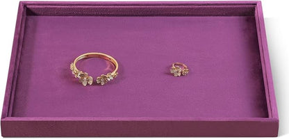 Velvet Stackable Jewelry Display Flat Tray by Dansmiy