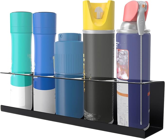 RealPlus Aerosol Spray Can Holder Rack Organizer 5 Cans Spray Bottle Holder - Image 6