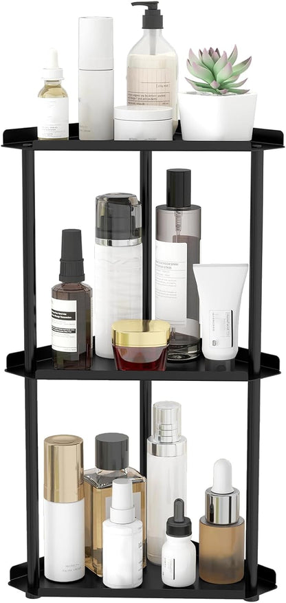 3 Tier Bathroom Counter Organizer, Vanity Organizer Corner Shelf, Makeup by Jesginboo