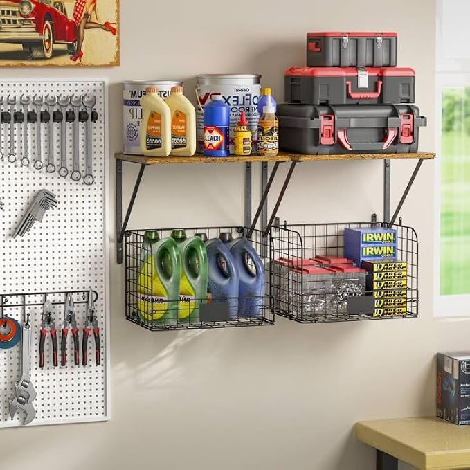 2 Pack Garage Shelves Wall Mounted - Image 4