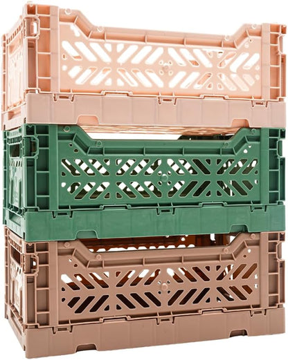 Collapsible Storage Box, Foldable Crate Organizer Bin by LunaCrates