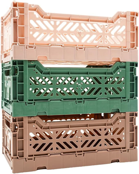 Collapsible Storage Box, Foldable Crate Organizer Bin by LunaCrates