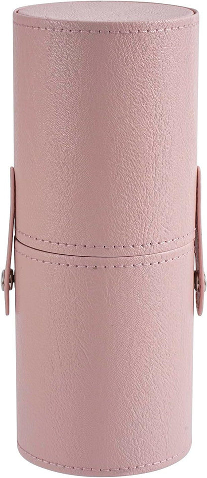 Portable Makeup Brush Holder, Waterproof PU Leather Travel Makeup Brush Case by RSRSLEII