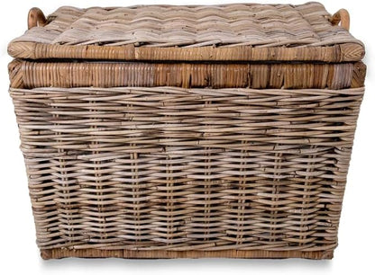The Basket Lady Lift-Off Lid Wicker Storage Basket, 20 in L x 15 in W x 14 in H - Image 4