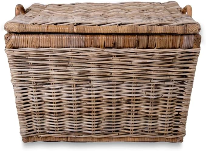 The Basket Lady Lift-Off Lid Wicker Storage Basket, 24.5 in L x 18 in W x 17.5 - Image 4