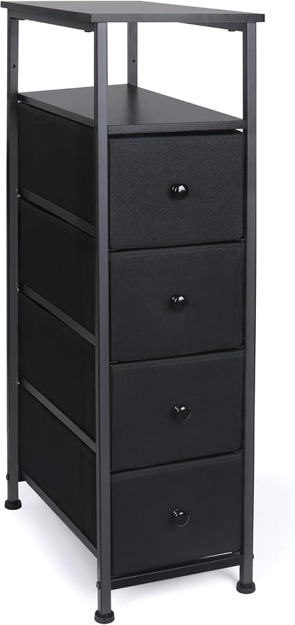 Narrow Dresser for Bedroom, Fabric Tall Dresser & Chests of Drawers by Unknown