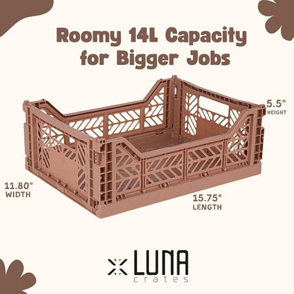 Collapsible Storage Box, Foldable Crate Organizer Bin - Image 3