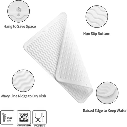 Silicone Dish Drying Mat for Multiple Usage, Easy clean, Eco-friendly, - Image 3