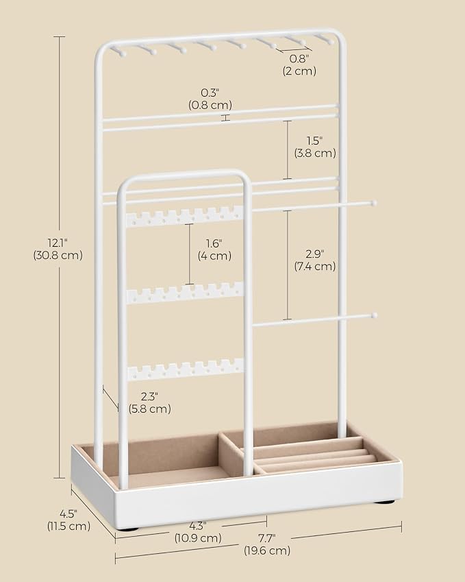 SONGMICS Jewelry Holder, Jewelry Organizer, Jewelry Display Stand - Image 6