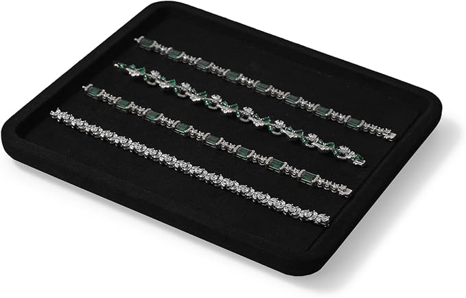 Microfiber Jewelry Display Flat Tray - Image 4