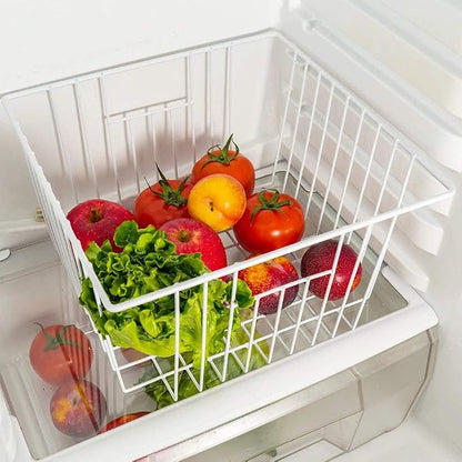 Deep Refrigerator Organizer Baskets, Metal Wire Baskets - Image 5