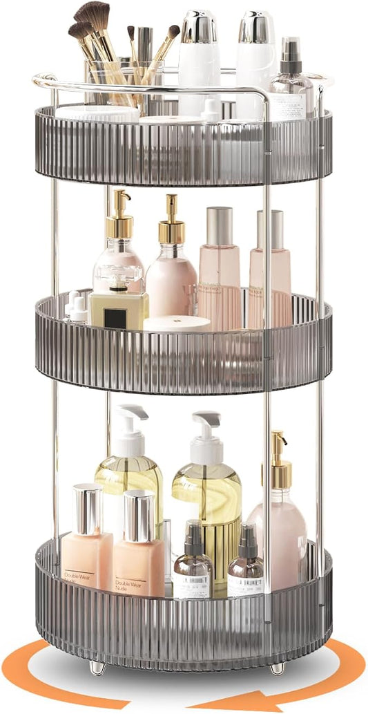 360° Rotating Makeup Organizer for Vanity, Skincare Perfume Organizers and by MEAJIO