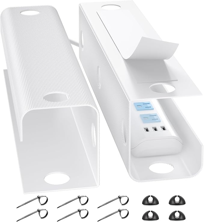 YECAYE Large Under Desk Cable Management, Easy Install Cable Management Under by Yecaye