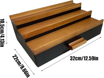 3 Tier Wood Perfume Display Stand | Perfume Organizer Shelf - Image 5