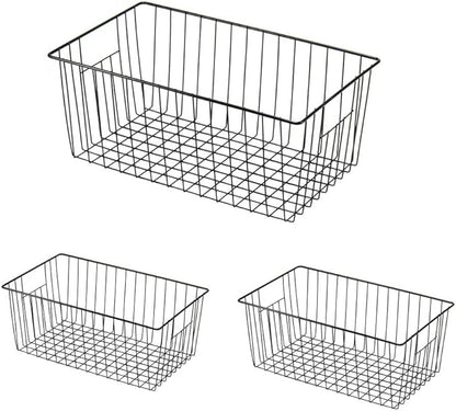 16inch Freezer Wire Storage Organizer Baskets, Household Refrigerator Bins by Y.Z.Bros
