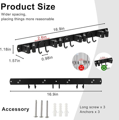 Mop Broom Holder Wall Mount - Image 4