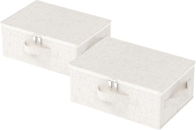 Underbed Storage Box with Lid, Foldable Clothes Organizers, Home Organising by Unknown
