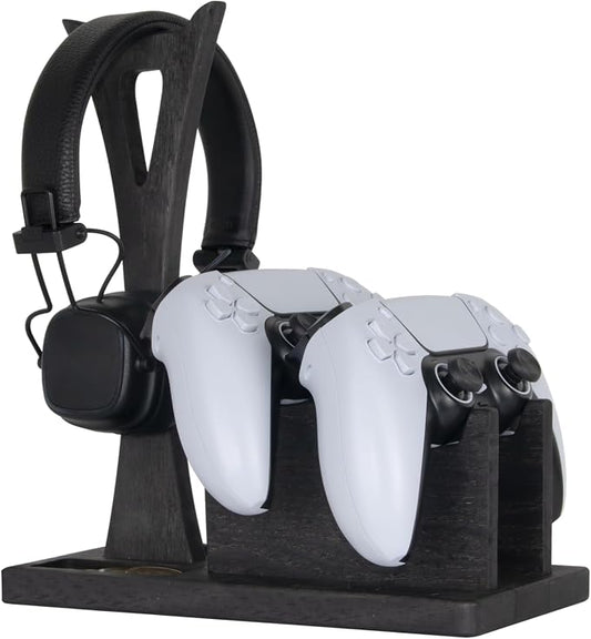 Gamer Gifts for Men Teenage Boy Controller Holder & Headphone Stand, Stylish by Kaseny