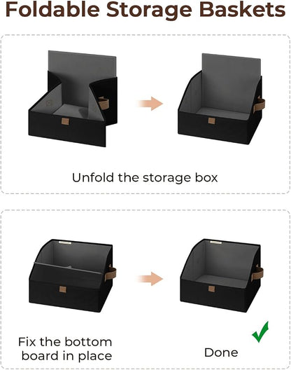 StorageWorks Closet Storage Bins, Trapezoid Organizer Box - Image 5