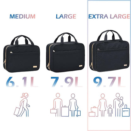 NISHEL Travel Toiletry Bag for women, Portable Hanging Organizer for - Image 3