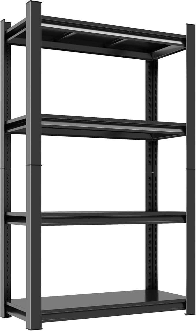 Garage Shelves, 14-48''W Heavy-Duty Storage Shelves, Double-Layer Uprights by Beaunatixx