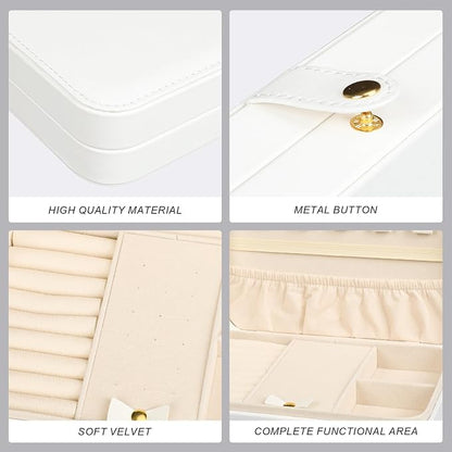 Small Jewelry Box, Travel Jewelry Case Portable Jewelry Boxes - Image 4