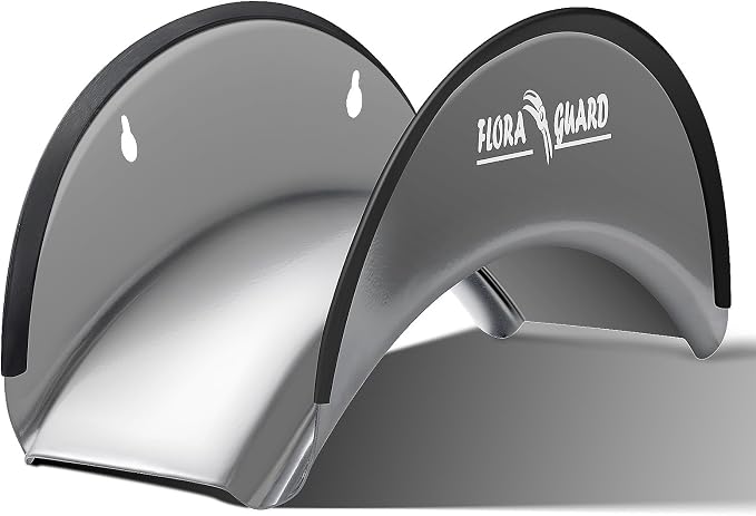 FLORA GUARD Garden Hose Holder, Heavy-Duty Metal Hose Hanger, Holds Up to 125 ft by FLORAGUARD