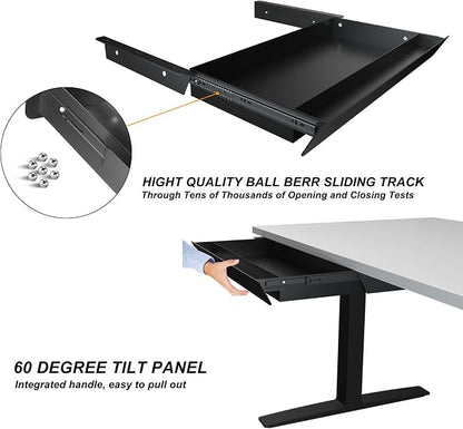 Large Under Desk Mounted Sliding Drawer - Image 5