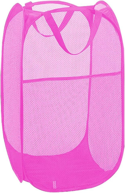 Larpur Popup Laundry Basket, Collapsible Portable Mesh Clothes Washing Laundry by Larpur