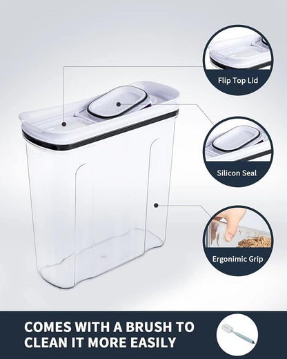 FreshKeeper Cereal Containers Storage Set, Airtight Food Storage Container - Image 8