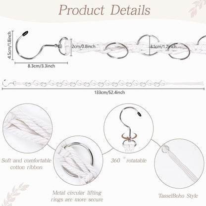 SNOWSTAR Macrame Hair Claw Clip Organizer - Image 2