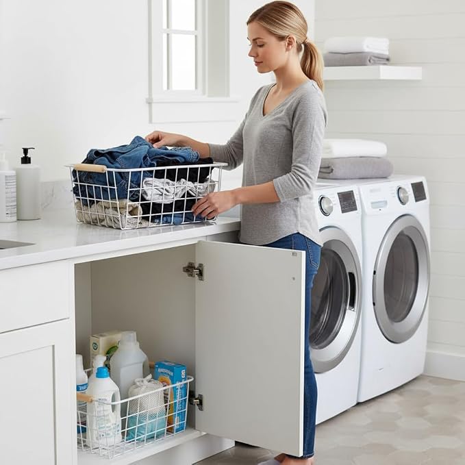 LeleCAT white wire baskets for organizing - Image 6