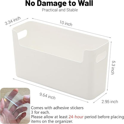 2 Pack Cabinet Door Organizer Adhesive Mount Kitchen Wrap Organizer Container - Image 3