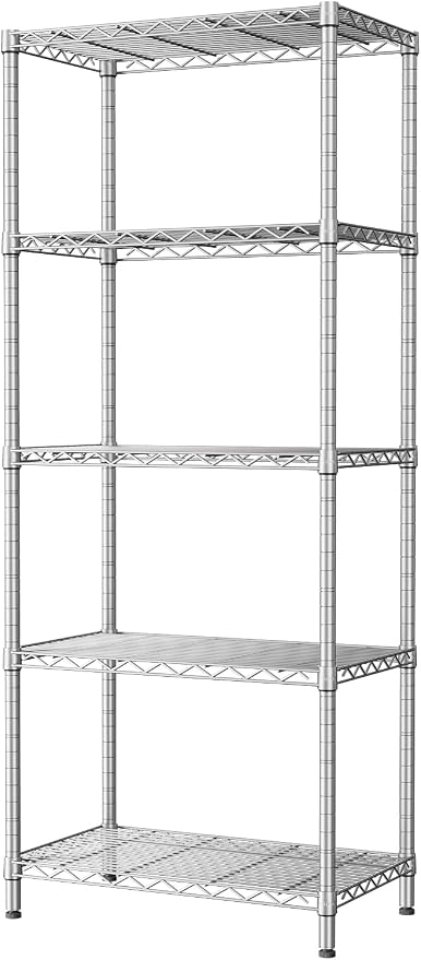 SINGAYE 5 Tier Storage Garage Shelving Units Heavy Duty Wire Shelves Pantry by SINGAYE
