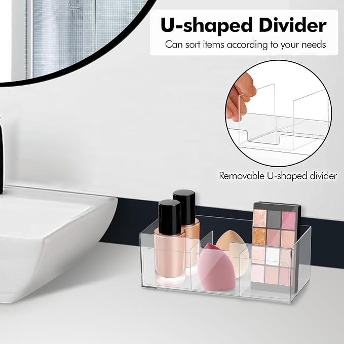 Poeland 2 Pack Makeup Organizer, Stackable Storage Organizer - Image 2