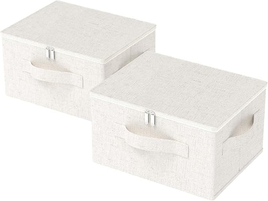 Underbed Storage Box with Lid, Foldable Clothes Organizers, Fabric Bins by Unknown