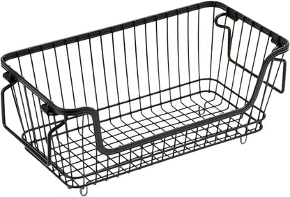 Stackable Storage Basket, Easy Application, Deep Freezer Bins, Refrigerator - Image 6