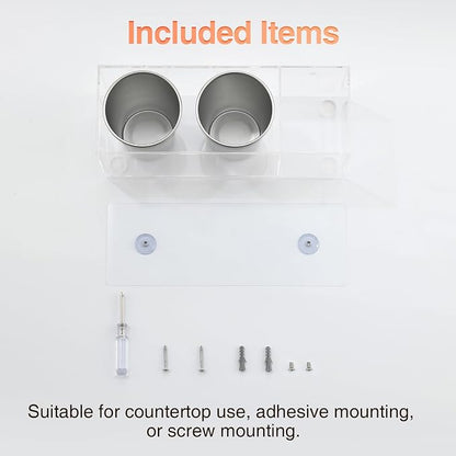 Acrylic Hair Tool Organizer, Curling Iron Holder Countertop, Hair Dryer - Image 7