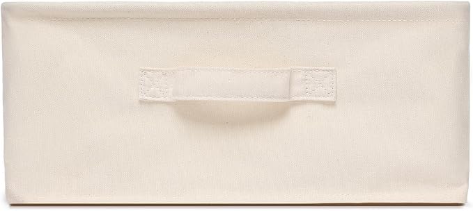Foldable Storage Bins with Lids Cotton Canvas Rectangular Storage Box Ideal - Image 7